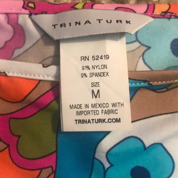 Trina Turk cold shoulder tunic top - Picture 2 of 3